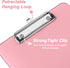 Rimilak Plastic Clipboards with Low Profile Metal Clip, Translucent Clip Board, 12.5 x 9 Inch Letter Size | Office Supply | back to school, Pink...