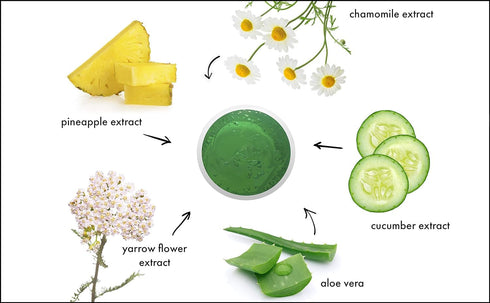 Raya Cucumber Ice Sorbet Masque (608) | Soothing and Cooling Facial Gel Mask for All Skin | Helps Reduce Redness and Inflammation | Great After-Su...