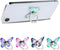 4 PCS Butterfly Cell Phone Ring Holder Zinc Alloy Cute 360°Rotation Metal Finger Pattern Painted Universal Phone Ring Holder Compatible for All Sm...