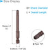 Magnetic Torx Screwdriver Bit, T27 3" Length 1/4" Hex Shank, S2 Steel Star 6 Point Drill Driver Tamper Proof - (Applications: for Auto Repair), 2-...