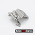 JQK 3/8 Inch Inset Cabinet Door Hinges Satin Nickel, 4 Pack 2 Pairs Flush Face Mount Cupboard Self-Closing Kitchen Cabinet Hardware Hinges with Do...