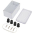 160x110x90mm ABS Plastic Junction Box, Waterproof IP65 Electrical Enclosure Box Universal Project Connection Box with PC Transparent Clear Cover 6...