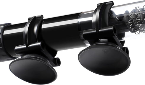 AQUANEAT 12 Pack Aquarium Suction Cup Clip Black, for Aquarium Heater, Tubing Hose, Plant, Decoration, fish tank (Middle 1")...