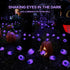 2PACK Scary Eyeballs Solar Garden Lights Halloween Decorations Outdoor,Swaying Firefly with 12LED Purple Spooky Lights - Waterproof Ornaments Sola...