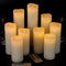 Flameless Candles Battery Operated Candles 4" 5" 6" 7" 8" 9" Set of 9 Ivory Real Wax Pillar LED Candles with 10-Key Remote and Cycling 24 Hours Ti...