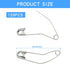 120Pcs 2 Inch Curved Safety Pins, Quilting Basting Pins Versatile and Sturdy Nickel-Plated Steel Pins for Precise Quilting...