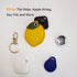 Cute Leather Keychain Case for Apple AirTag, Tile Mate, Galaxy SmartTag, eufy SmartTrack Link and Key Fob, Anti-Scratch (lemon)...
