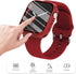 FULLIFE 6-Pack Waterproof Case for Apple Watch Series 9 8 7 45mm with Tempered Glass Screen Protector, iWatch Full Protective Hard PC Bumper Case ...