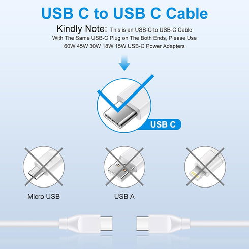 Samsung Charger Fast Charging Cable for Galaxy S24 A54 S23 S22 Ultra A14 A23 A34 A24 5G A13 A12 A53 A51 A03S S21 S20 FE 5G S10 S9,60W USB C to USB...