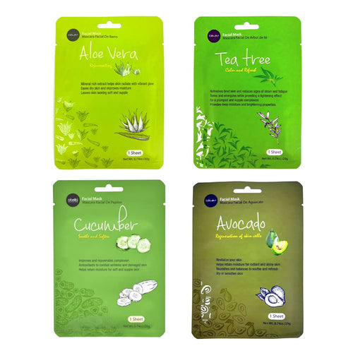 Celavi Essence Facial Sheet Face Mask Variety Set (17-Packs) Classic Korean Skincare...