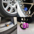 Senzeal 5X Aluminum Dice Valve Caps Car Truck Motorcycle Wheel Bicycle Tire Valve Stem Caps Purple...