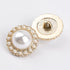 30 Pcs Faux Pearl Buttons, Gold Retro Vintage Pearl Acrylic Buttons Round Buttons Sew on Buttons Embellishments for DIY Crafts, 18 mm...