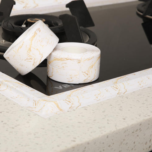 Kitchen & Bath Tape Caulk Strip 10.5 Ft *1.5 Inch Self Adhesive Waterproof Caulking Sealing Tape, Decorative Sealant Trim for Kitchen Sink Toilet ...