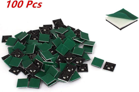 Square Self-Adhesive Cable Tie Mount Bases (12.5x12.5mm)...