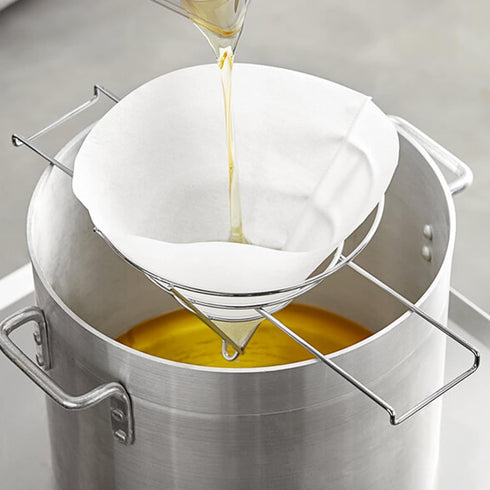 30 Pack 10" Deep Fryer Oil Filters, Best Non Woven Cooking Oil Strainer, Premium Maple Syrup Filter Set, Cones Commercial Filter for Restaurants, ...