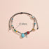 Boho Turquoise Anklet Bracelet Colorful Seed Bead Ankle Blue Turquoise Dangle Anklet Bracelet Black Wax Rope Anklet Rainbow Rice Bead Foot Anklet ...