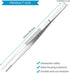 2 Pcs 12-Inch kitchen tweezers, Fine tweezer tongs with precision serrated tips, Professional Extra-Long stainless steel cooking tweezers tongs, T...