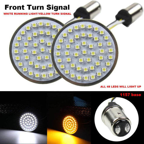 Eectra glide Led turn signal Motorcycle Lights 2" 50mm Bullet Style LED Turn Signals Pannel For Motor bike Sportster Softail Touring 1157 base fro...