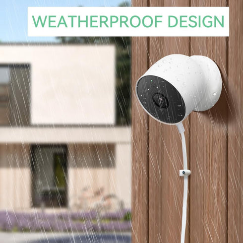 26FT 1 Pack Power Adapter and Cable for Google Nest Cam (Battery) Outdoor or Indoor, Weatherproof Charging Power Cord and Charger for Nest Camera ...