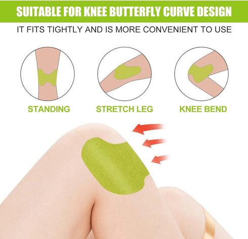 Herbal Knee Patches, Natural Herbal Knee Patches for Relief, Warming Herbal Plaster Patches, Natural Herbal Extracts...