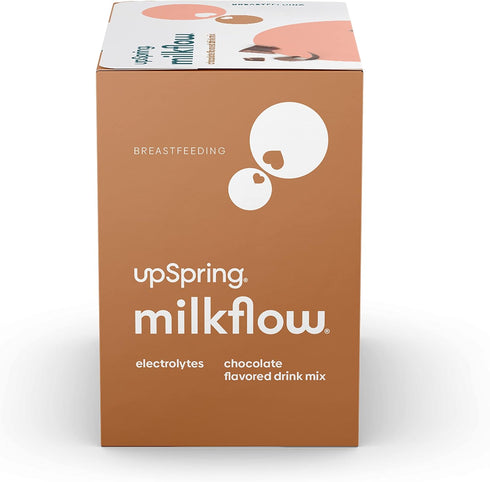 UpSpring Milkflow Electrolyte Breastfeeding Supplement Drink Mix with Fenugreek | Chocolate Flavor | Lactation Supplement to Promote Healthy Breas...