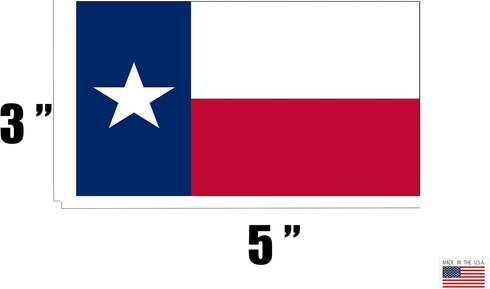 Rogue River Tactical Texas State Flag Sticker Car Decal Bumper Sticker Lone Star Truck Window (3x5 Inch)...