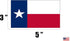 Rogue River Tactical Texas State Flag Sticker Car Decal Bumper Sticker Lone Star Truck Window (3x5 Inch)...