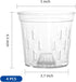 TRUEDAYS 4 Pack Orchid Pot 5 Inch Clear Plastic Plant Pots with Drainage Holes for Indoor Outdoor Plants...