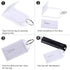 Tatuo 100 Pieces White Tough Plastic Key Tags with Split Ring Label Window Id Luggage Tag Key Ring Key Chain...