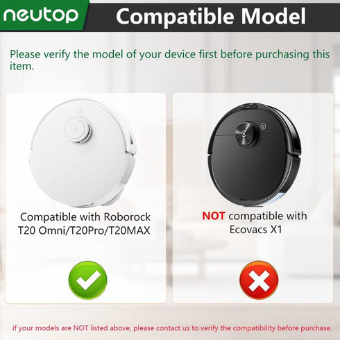 Neutop Replacement Filter Sets Parts Compatible with Ecovacs Deebot T20 OMNI, T20, T20 Max, T20 Pro, Robot Vacuum Accessories, 12-Pack....