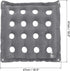 PATIKIL Inflatable Seat Cushion, 2 Pack Portable Air Seat Chair Cushions Breathable Flocked Square Seat Pad for Home Wheelchairs Office Chairs, Gr...
