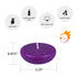 2 1/4 Inch Purple Floating Candles...