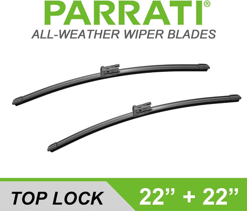 PARRATI® 22 Inch & 22 inch of High Performance Premium All-Season Automotive Replacement Front Windshield Wiper Blades for Mercedes-Benz C GLC EQC...