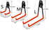 Garage Garden Tool Organizer Garage Storage Utility Hooks Wall Mount Anti-Slip Double Hooks for Snowboard Ladders Bikes Tools (2 Pack M)...