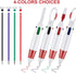 Retractable Shuttle Pens, 4 Count 4-in-1 Multicolor Ballpoint Pens 1.0mm Retractable Pens with Carabiner Clip Ballpoint Gift Pens for Office Schoo...