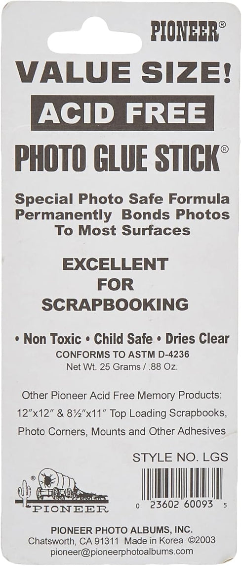 Pioneer Value Sized Photo Glue Stick 25 grams/.88oz...