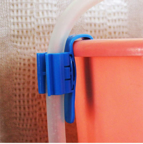 NGe 3Pcs Adjustable Fish Tank Water Hose Holder Water Tube Clamp Fixed Clip Aquarium Pipe Holder (1 Curved Shape, 2 Straight)...