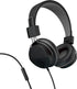 JLab Neon Folding On-Ear Headphones, Black, Wired Headphones, Tangle Free Cord, Noise Isolation, 40mm Neodymium Drivers, C3 Sound (Crystal Clear C...