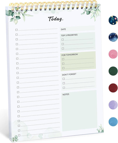 To Do List Pad - To Do List Notebook for Work with 52 Sheets, Undated Daily Planner Perfect for Daily Tasks and Goal Setting, To Do List Notepad S...