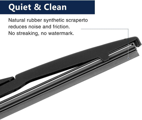 X AUTOHAUX 310mm 12" Car Rear Windshield Wiper Blade Arm Set for Mitsubishi Endeavor 04-11...