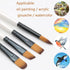 Brush Set, 4 Packs of 24 Nylon Brushes, Suitable for Professional Sets of Multi-Purpose Oil Painting Watercolor Artists, Miniature Details and Roc...