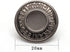 12 Sets No-Sew Permanent Buttons Jean Tack Buttons 20mm (Gun Black)...