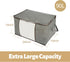 8-Pack 90L Extra Large Capacity Storage Bins with Clear Window, Closet Organizer and Clothes Storage Bags, 3 Layers Fabric, Reinforced Handle and ...