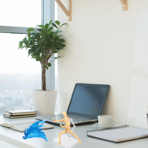 iplusmile Action Figures Metal Model Action Figure Stand Set Figurine Model Display Rack for DIY Assembly Doll Model Support Stand Sturdy Base Act...