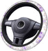 Purple Flowers Cute Steering Wheel Cover for Women Girls Car SUV 15 Inch Universal Fit Auto Accessories Personalized...