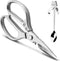 LONJYI Multi Function Kitchen Scissors, Heavy Duty Stainless Steel Shears with Ultra Sharp Blades Left Right Handed Scissors Use for Chicken Meat ...