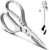 LONJYI Multi Function Kitchen Scissors, Heavy Duty Stainless Steel Shears with Ultra Sharp Blades Left Right Handed Scissors Use for Chicken Meat ...
