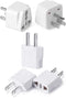 Bates- Europe to US Plug Adapter, 5 Pack, (Type A & B), European to US Plug Adapter, EU to US Plug Adapter, Adapter Europe to USA, Plug Adapter Eu...