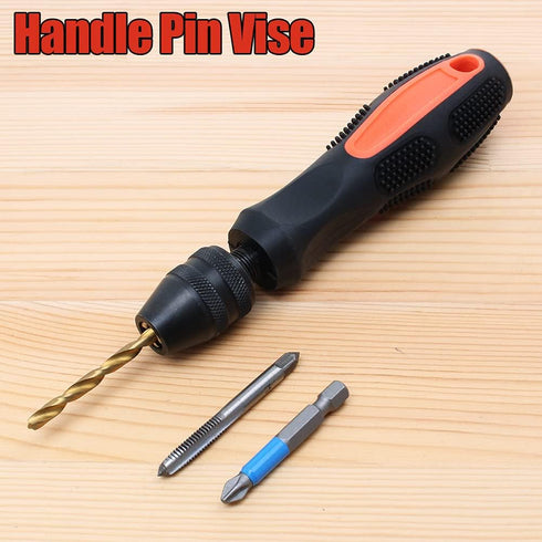 AUTOTOOLHOME Adjustable Pin Vise Hand Drill Chuck Capacity 0-5/16" Model Hobby Tool fit Drill Bit Screwdriver Bits...