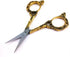 Yueton Vintage Europea Style Plum Blossom Needlework Embroidery Scissors (Gold)...